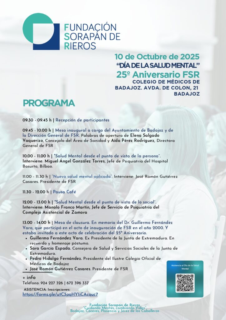 Programa del Evento Día de la salud Mental - 10 Octubre 2025